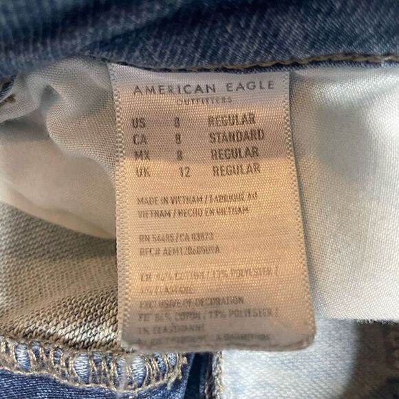 American Eagle Jeans Size 8 Super Stretch Super Hi-Rise Jegging 27" Inseam - Picture 4 of 10